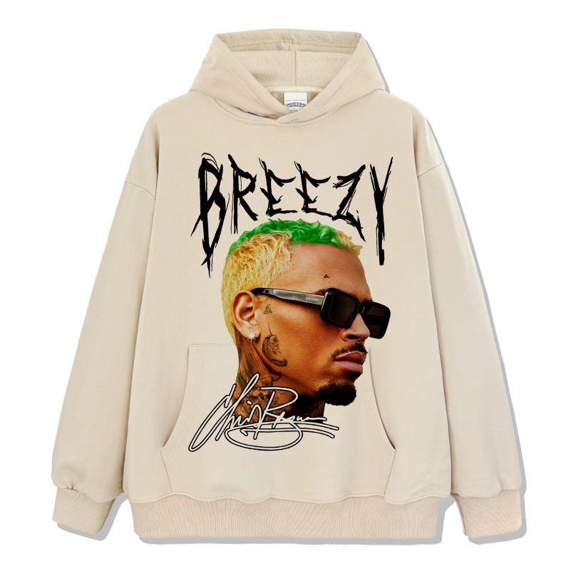 Breezy Chris Brown Signature Hoodie T-Shirts, Sweatshirt | CoreVibeTees.com (Image 4)