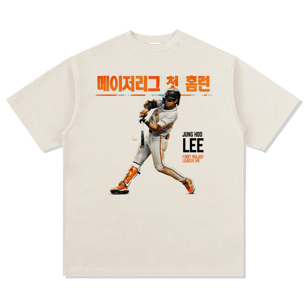 Jung Hoo Lee "Hit His First Major League Hr"TEE Hoodie, Sweatshirt | CoreVibeTees.com (Image 2)