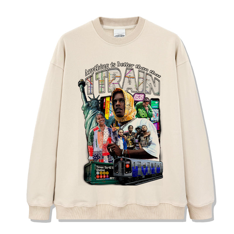 Anything is better than that 1 Train By Asap Rocky Sweatshirt T-Shirts, Hoodie | CoreVibeTees.com (Image 4)