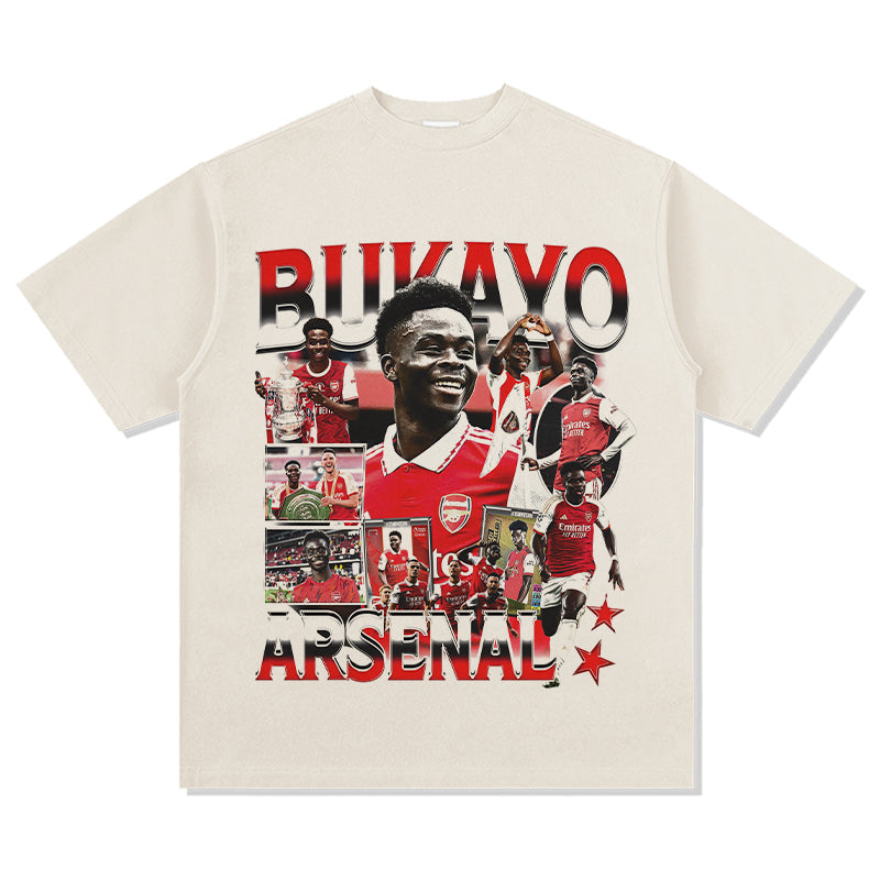 Arsenal By Bukayo Saka Tee Hoodie, Sweatshirt | CoreVibeTees.com (Image 5)