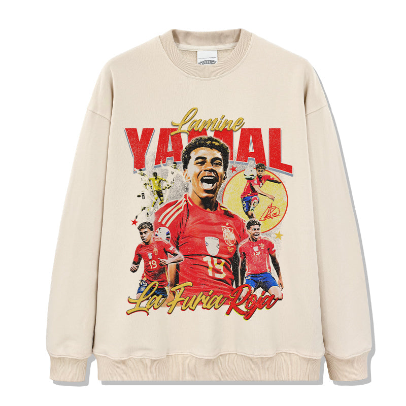 Lamine Yamal "La Furia Roja"Sweatshirt T-Shirts, Hoodie | CoreVibeTees.com (Image 4)