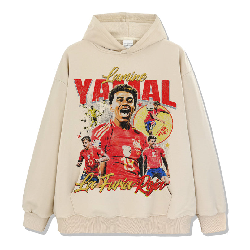 Lamine Yamal "La Furia Roja"Hoodie T-Shirts, Sweatshirt | CoreVibeTees.com (Image 4)