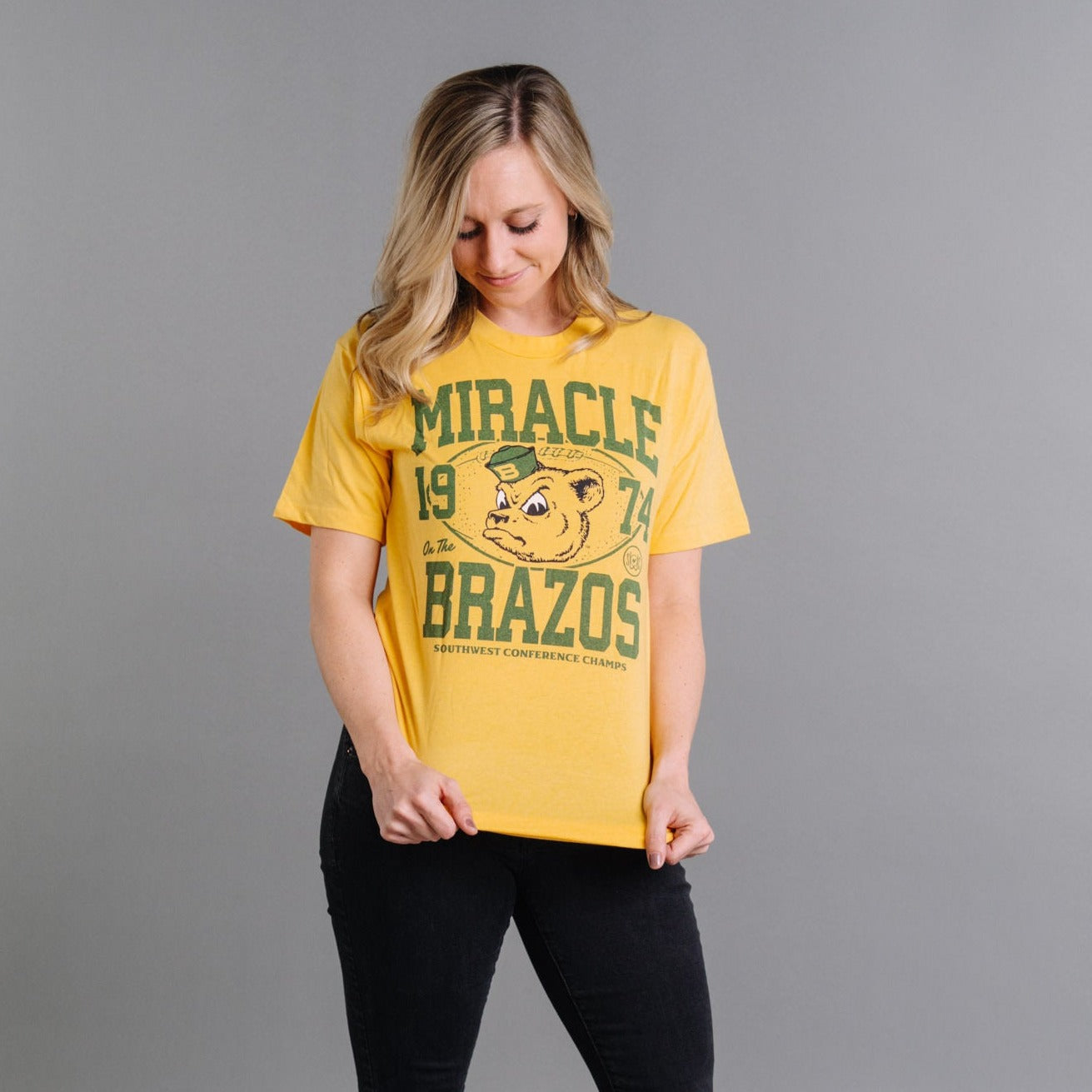 Baylor "Miracle on the Brazos" 1974 Tee Hoodie, Sweatshirt | CoreVibeTees.com (Image 2)