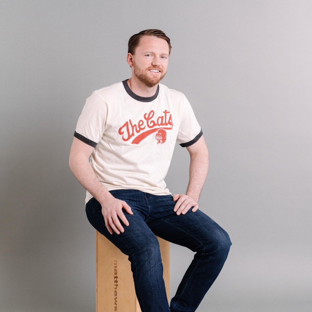 Cincinnati Basketball "The Cats" Ringer Tee Hoodie, Sweatshirt | CoreVibeTees.com (Image 2)