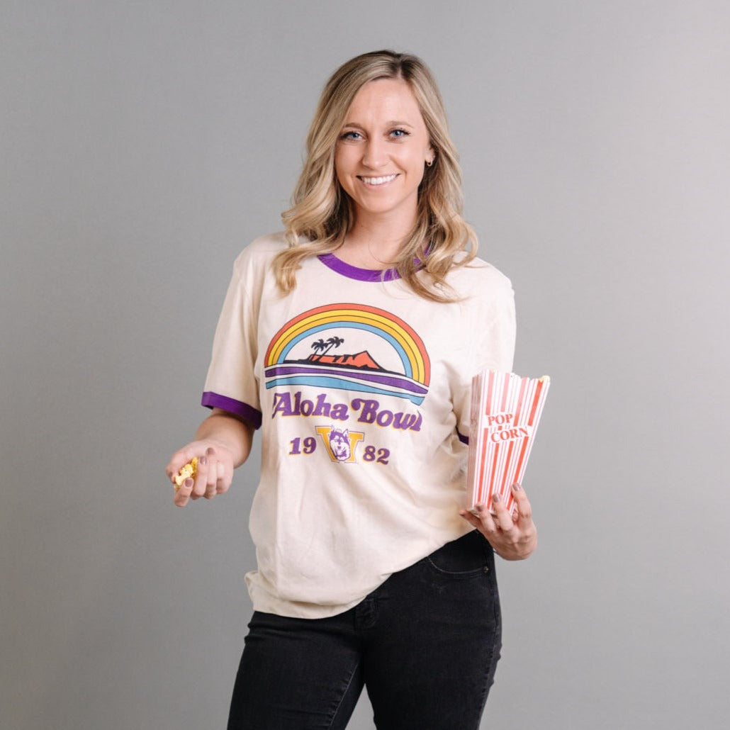 Washington 1982 Aloha Bowl Ringer Tee Hoodie, Sweatshirt | CoreVibeTees.com (Image 2)