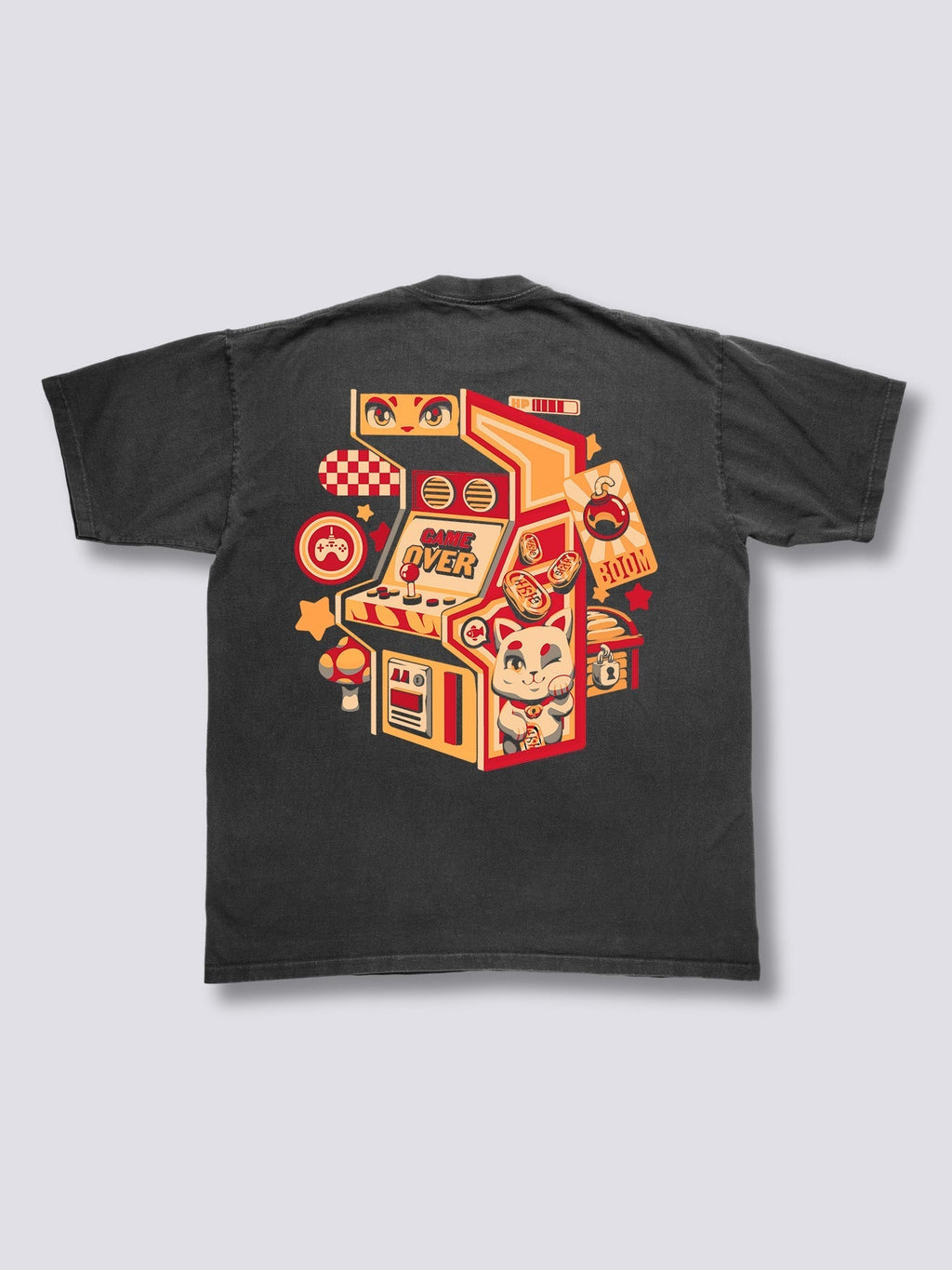 Arcade Neko Vintage T-Shirt Hoodie, Sweatshirt | CoreVibeTees.com (Image 1)