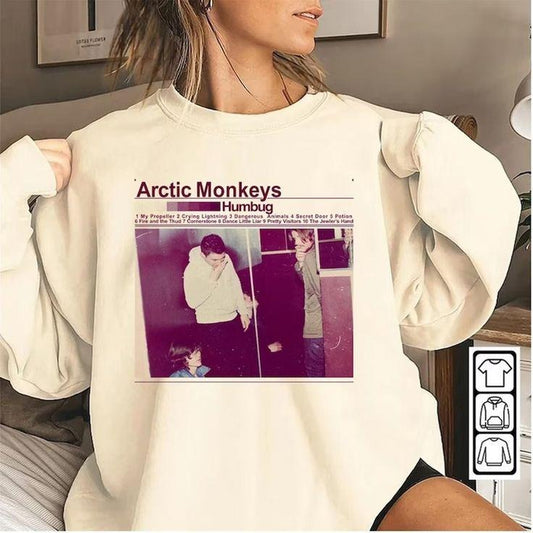 Arctic Monkeys Merch Sweatshirt - Essential Rock Band Shirt, Unisex Fan Apparel