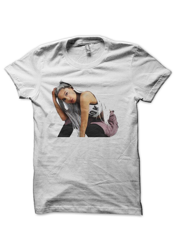 Ariana Grande White T-Shirt Hoodie, Sweatshirt | CoreVibeTees.com