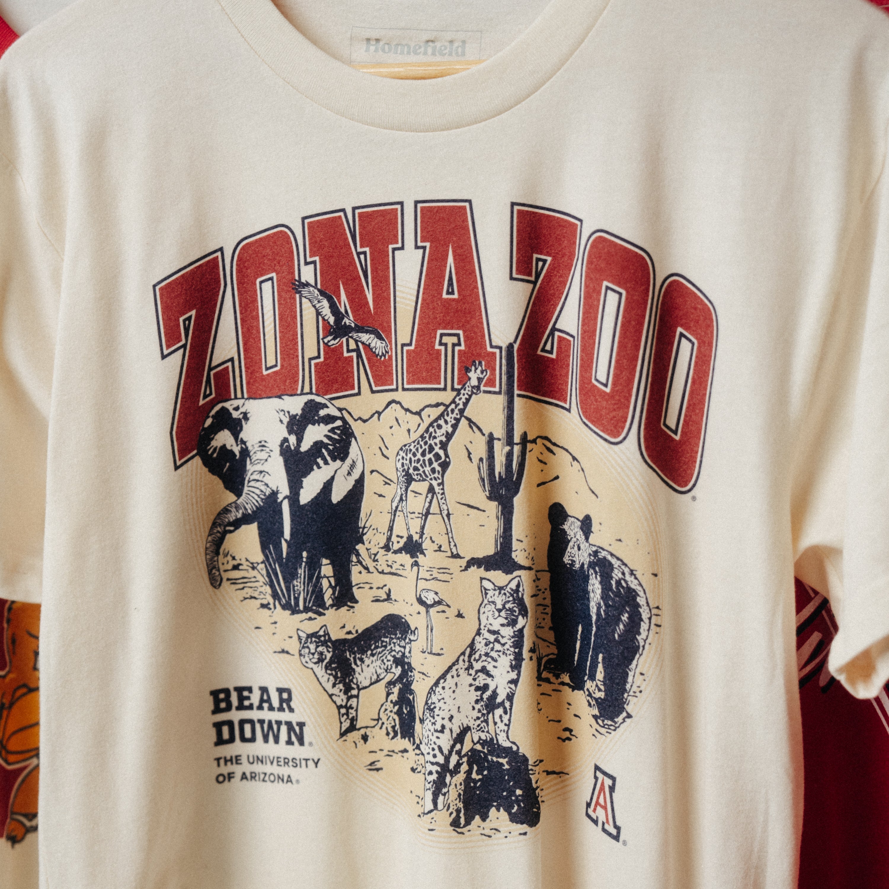 Arizona Wildcats "Zonazoo" Retro Tee Hoodie, Sweatshirt | CoreVibeTees.com (Image 2)
