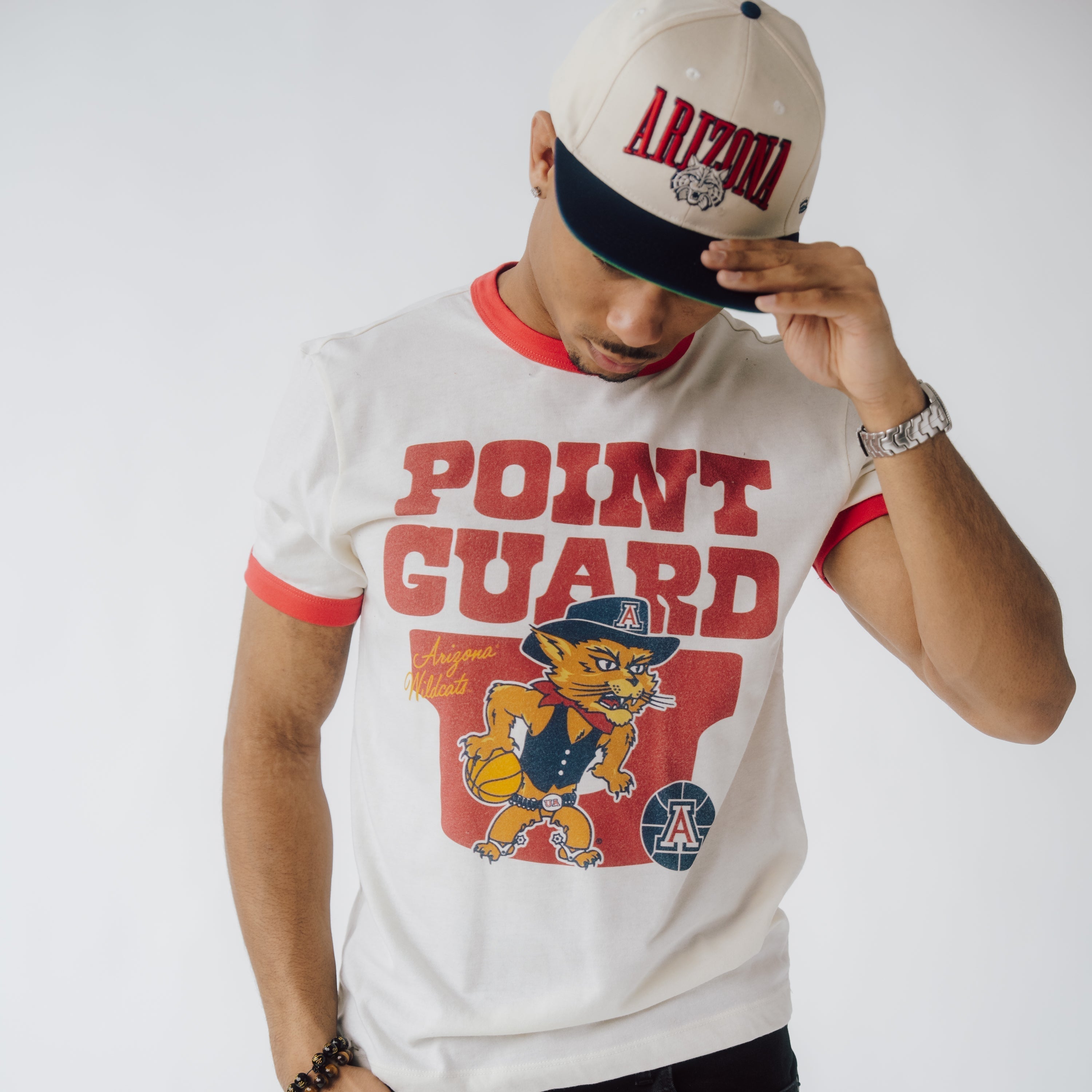 Arizona Basketball "Point Guard U" Ringer Tee Style001 Hoodie, Sweatshirt | CoreVibeTees.com (Image 2)