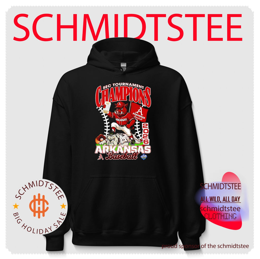 Arkansas Razorbacks baseball 2026 SEC Tournament Champions mascot shirt