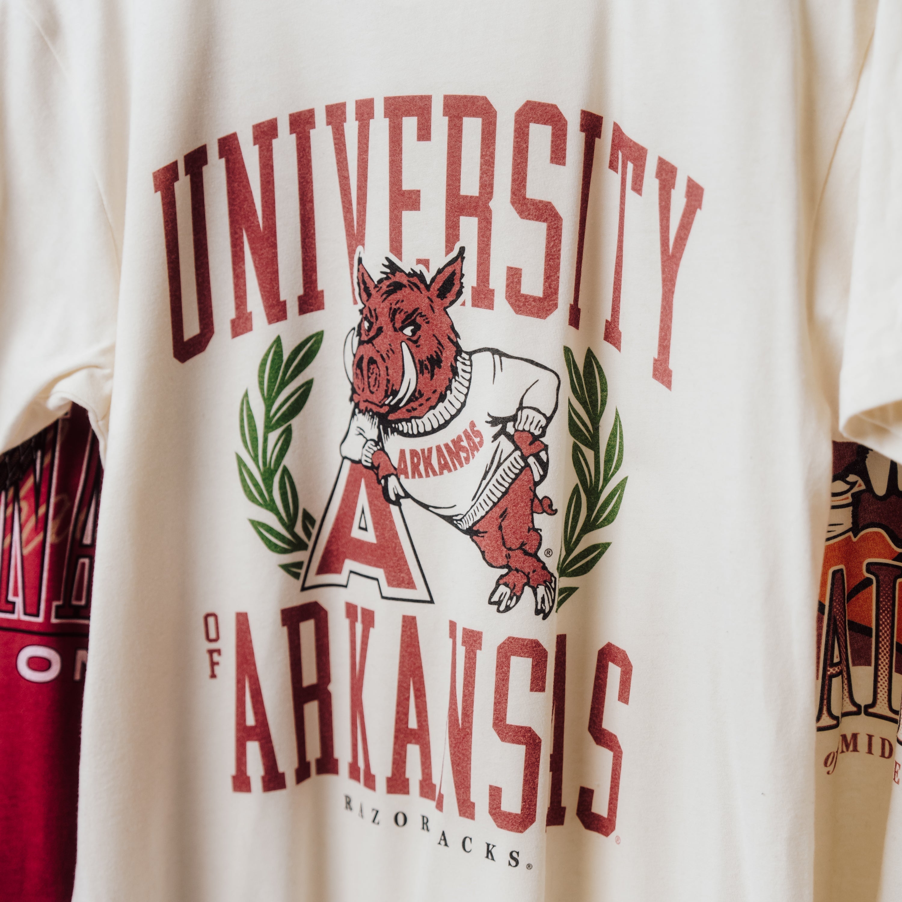 Arkansas Razorbacks Vintage 1958 Logo Tee Style001 Hoodie, Sweatshirt | CoreVibeTees.com (Image 2)