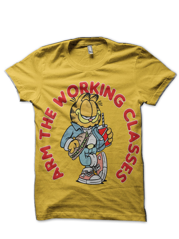Arm The Working Classes / Garfield Meme Design T-Shirt Hoodie, Sweatshirt | CoreVibeTees.com