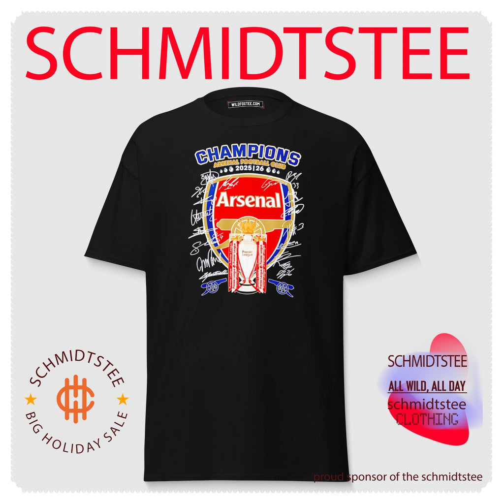Arsenal Football Club Champions 2025 2026 trophy shirt