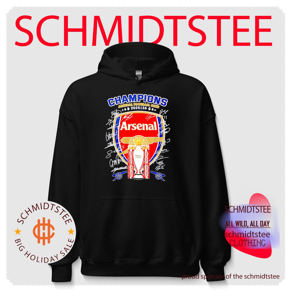 Arsenal Football Club champions 2025 2026 logo signature shirt