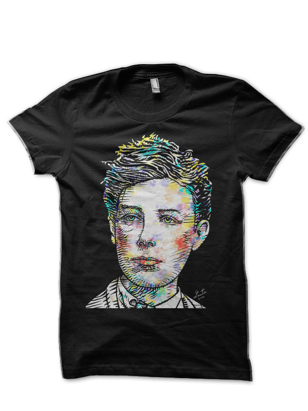 Arthur Rimbaud Black T-Shirt Style001 Hoodie, Sweatshirt | CoreVibeTees.com