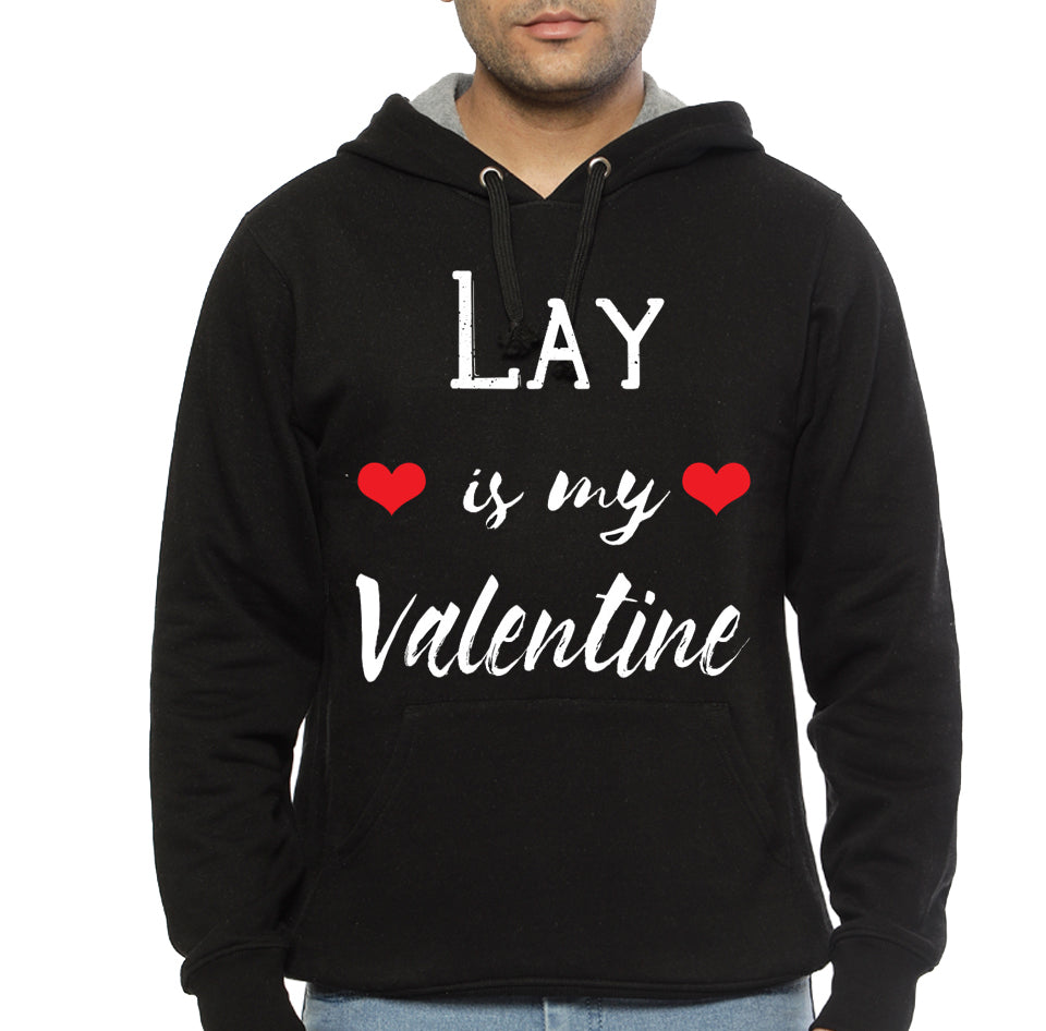 Lay Is My Valentine Black Hoodie T-Shirts, Sweatshirt | CoreVibeTees.com