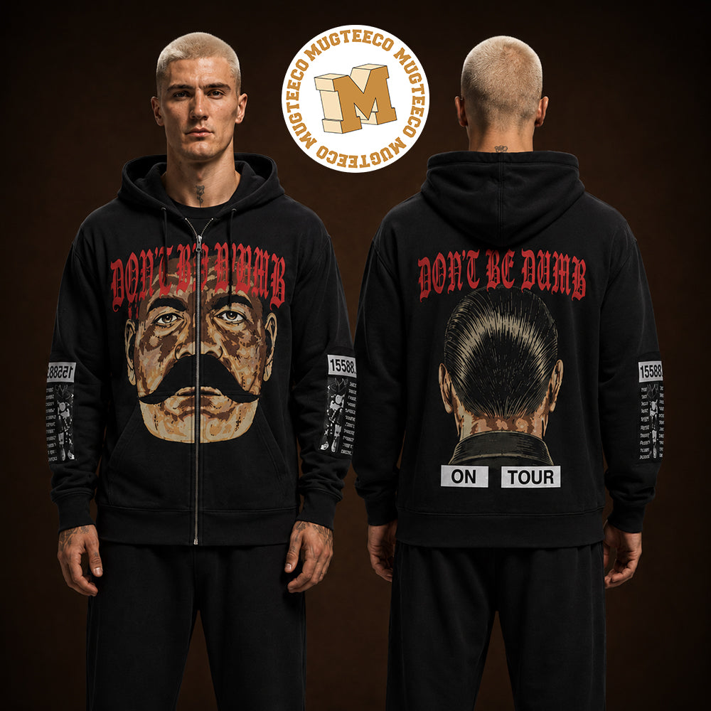 Asap Rocky Dont Be Dumb Tour 2026 Vintage Graphic Two Sided Unisex Zip Up Hoodie Shirt