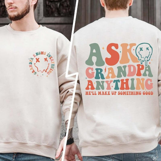 Ask Grandpa Anything, Funny Grandpa Shirt, Grandad Tee, Gift For Grandpa, Papa T shirt, Father's Day Gift