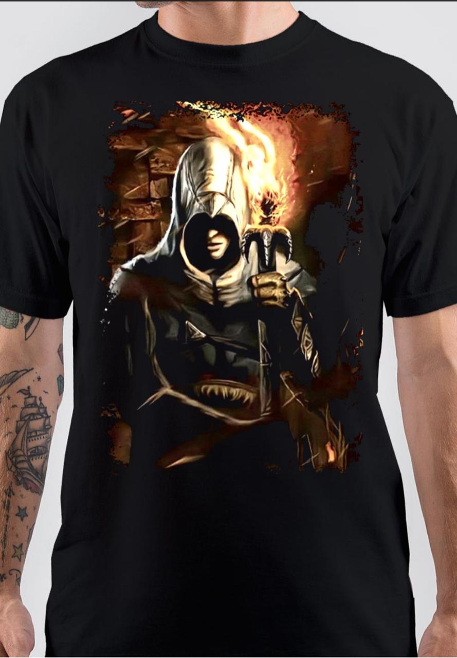 Assassinâ€™s Creed Black T-Shirt Hoodie, Sweatshirt | CoreVibeTees.com