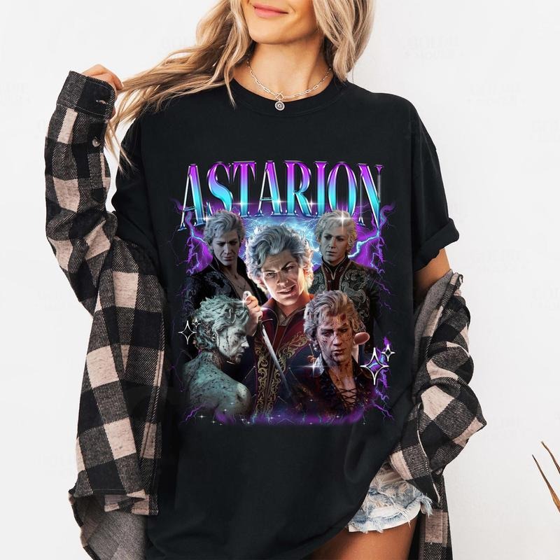Astarion Baldurs Gate 3 Vintage T-Shirt, Gift For Women and Man Unisex T-Shirt