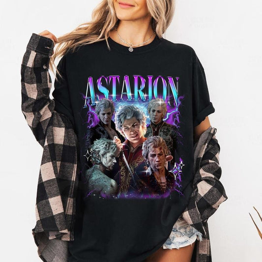 Astarion Baldurs Gate 3 Vintage T-Shirt, Gift For Women and Man Unisex T-Shirt