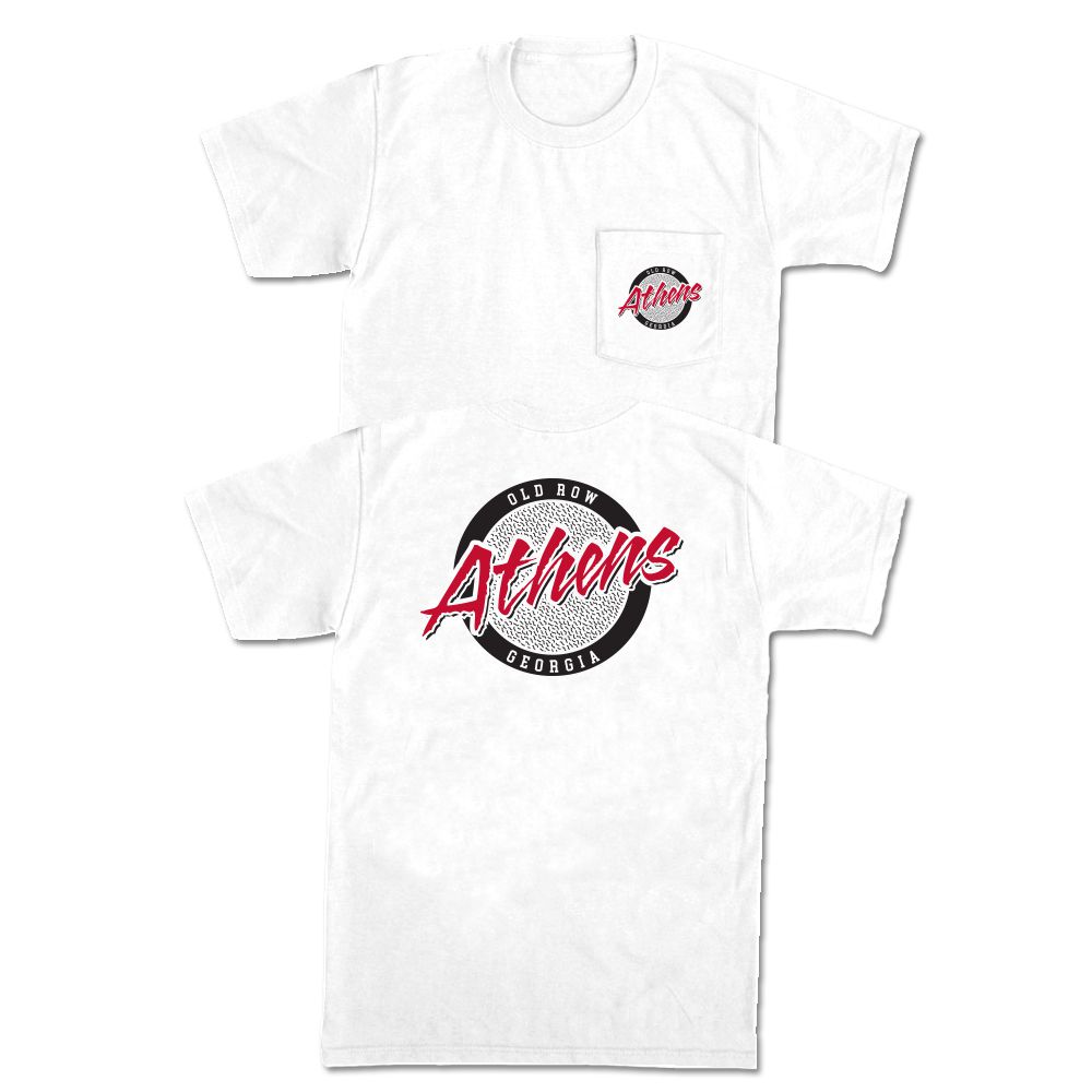 Athens, Georgia Circle Logo Pocket Tee Hoodie, Sweatshirt | CoreVibeTees.com