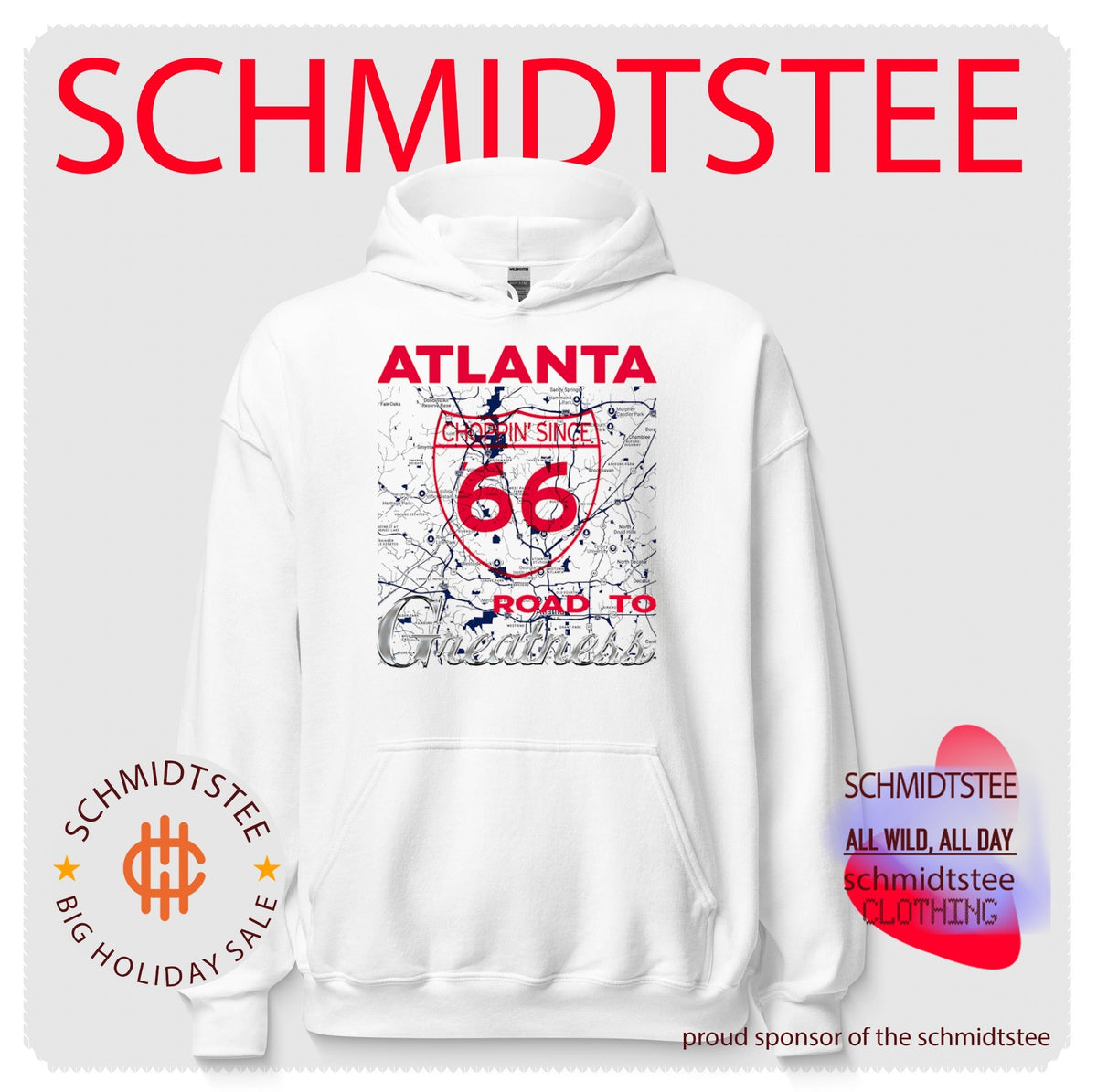 Atlanta Choppin’ Since 66 Road to Greatness map baseball shirt