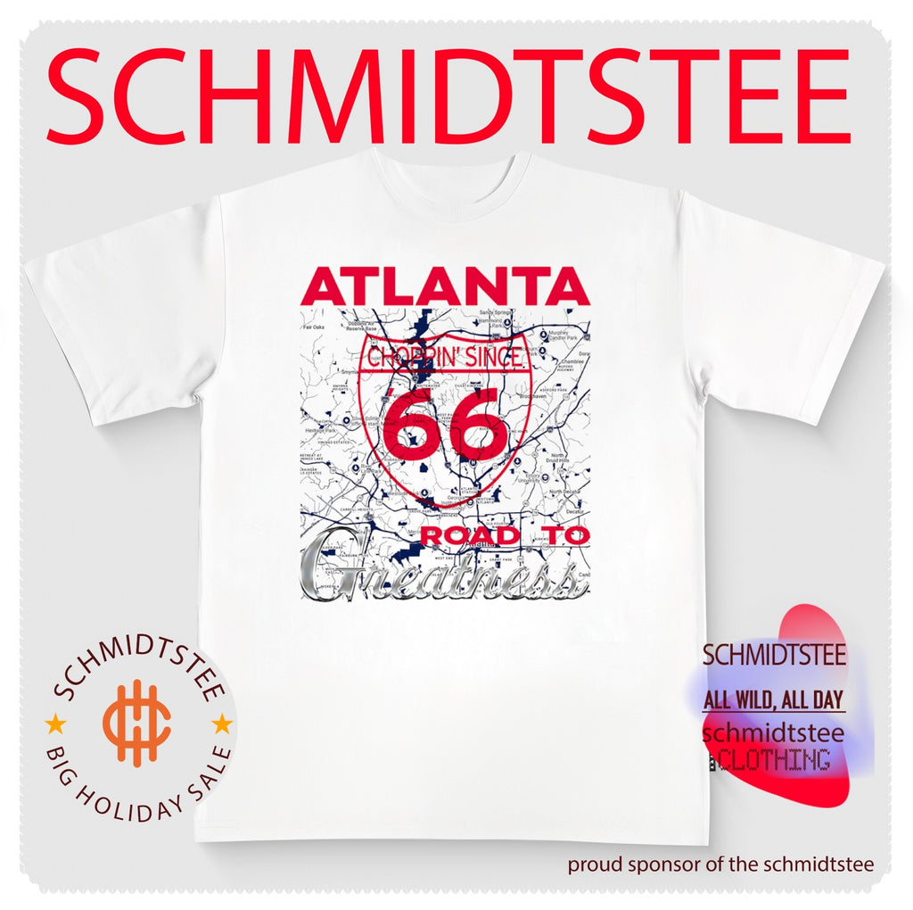 Atlanta Choppin’ Since 66 Road to Greatness map baseball shirt