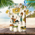Atomic Mid-Century Geometric Cocktail Hawaiian Shirt