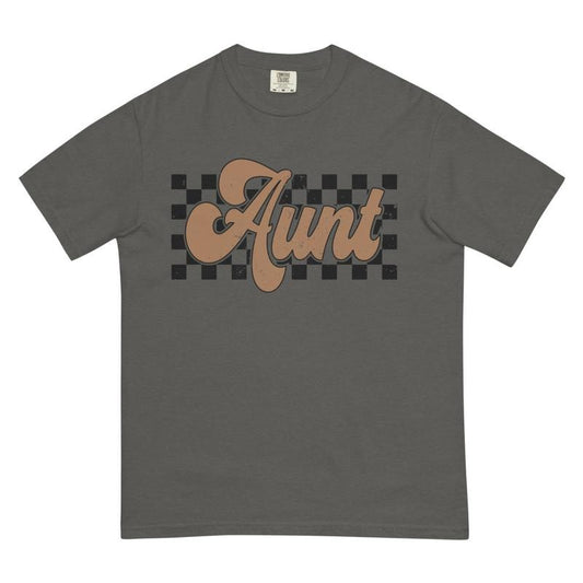 Aunt t-shirt, Retro t-shirt, Comfort Colors, Cotton, Crewneck Fashion Fit Sleeve Comfortable Cute Casual Fabric
