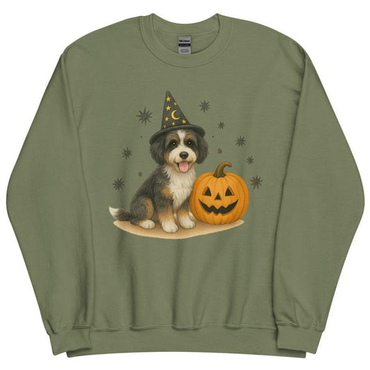 Aussiedoodle Witchy Halloween Crewneck - Unisex Apparel Relaxed Fit Printed In The USA Clothing Womenswear Casual Comfort Cotton Top Athletic Boho Chic copy copy copy copy