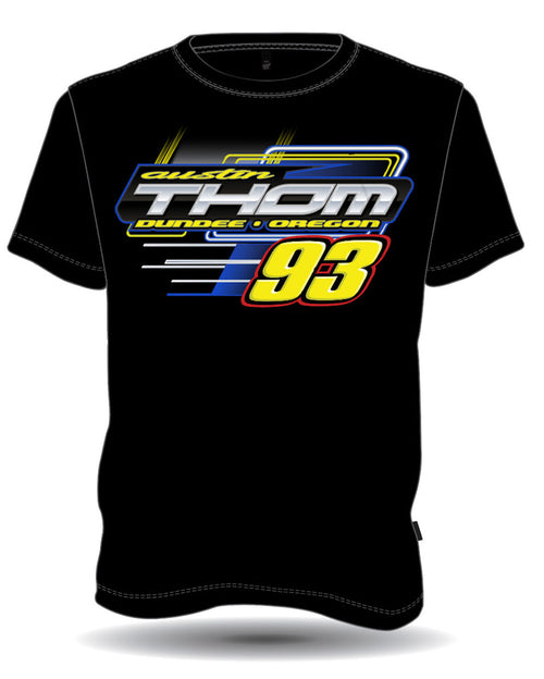 #93 Austin Thom Race Car Black Tee Hoodie, Sweatshirt | CoreVibeTees.com (Image 1)