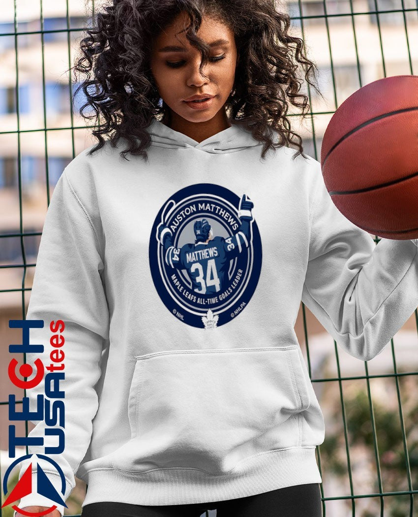 Auston Matthews 2025 Toronto Maple Leafs All Time Goals Leader shirt