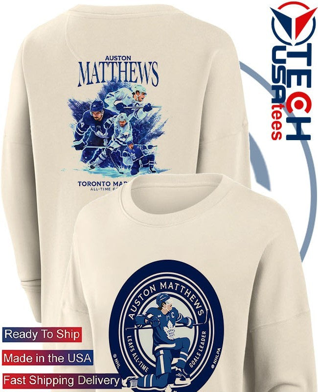 Auston Matthews Maple Leafs All Time Goals Leader 2025 shirt