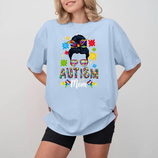 Autism Mom Shirt, Womens Autism Mom Gift, Autism Awareness Tee, Autism Mom Hero, Awareness Autism Tee1