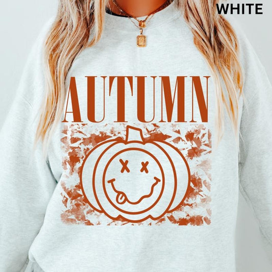 Autumn Sweatshirt, Fall Crewneck Sweatshirt, Retro Autumn Sweater, Oversized Sweatshirt for Fall