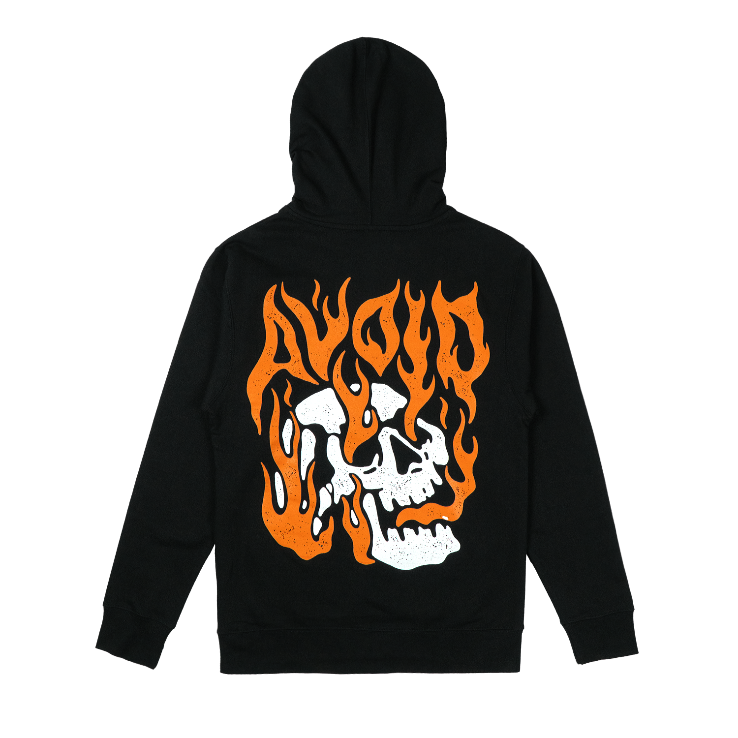 AVOID - Flame Skull Hoodie T-Shirts, Sweatshirt | CoreVibeTees.com (Image 2)