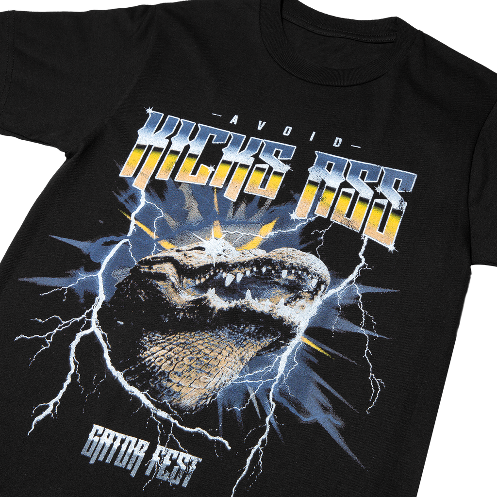 AVOID - Gator Fest Black Tee Hoodie, Sweatshirt | CoreVibeTees.com (Image 4)