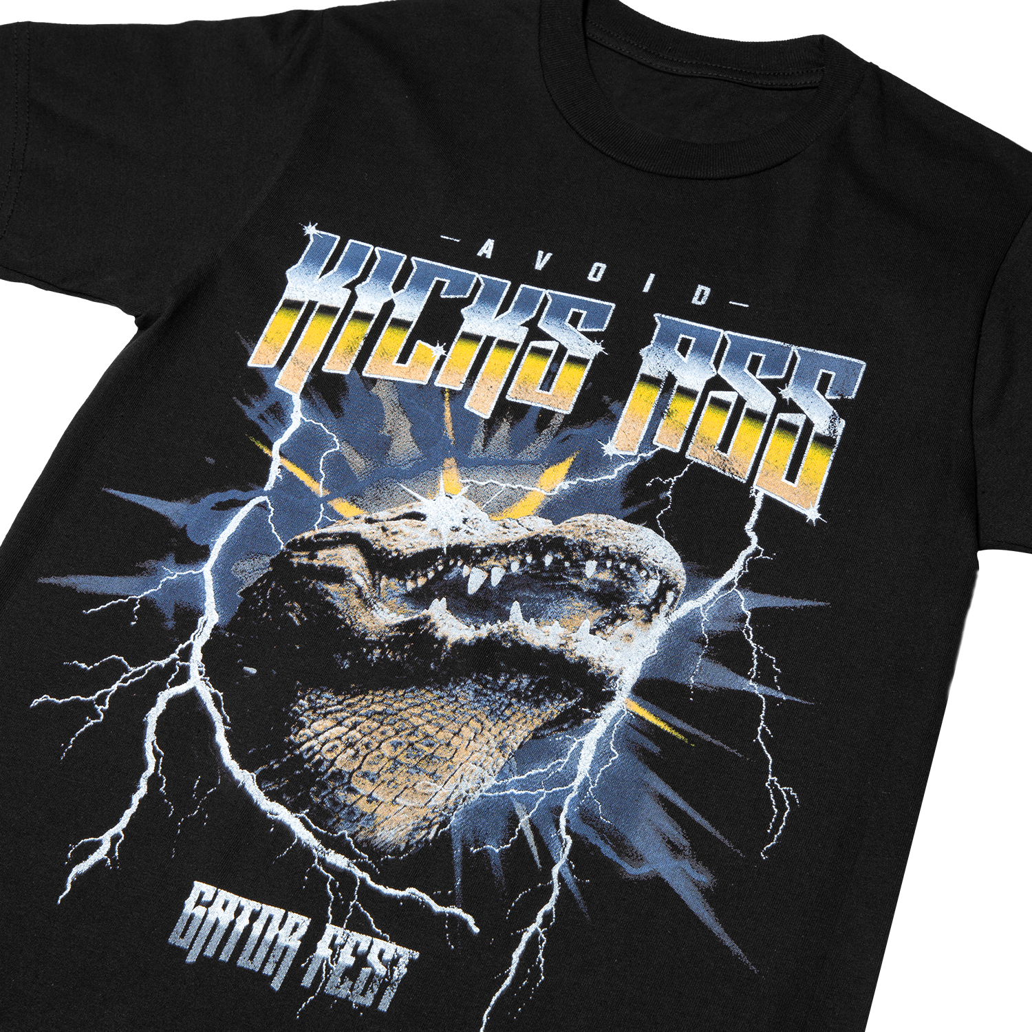 AVOID - Gator Fest Black Tee Hoodie, Sweatshirt | CoreVibeTees.com (Image 4)