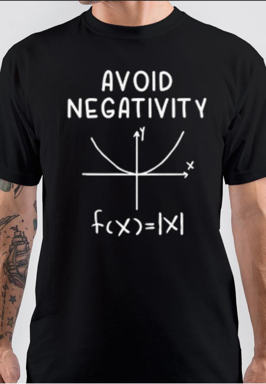 Avoid Negativity Funny Math T-Shirt Hoodie, Sweatshirt | CoreVibeTees.com