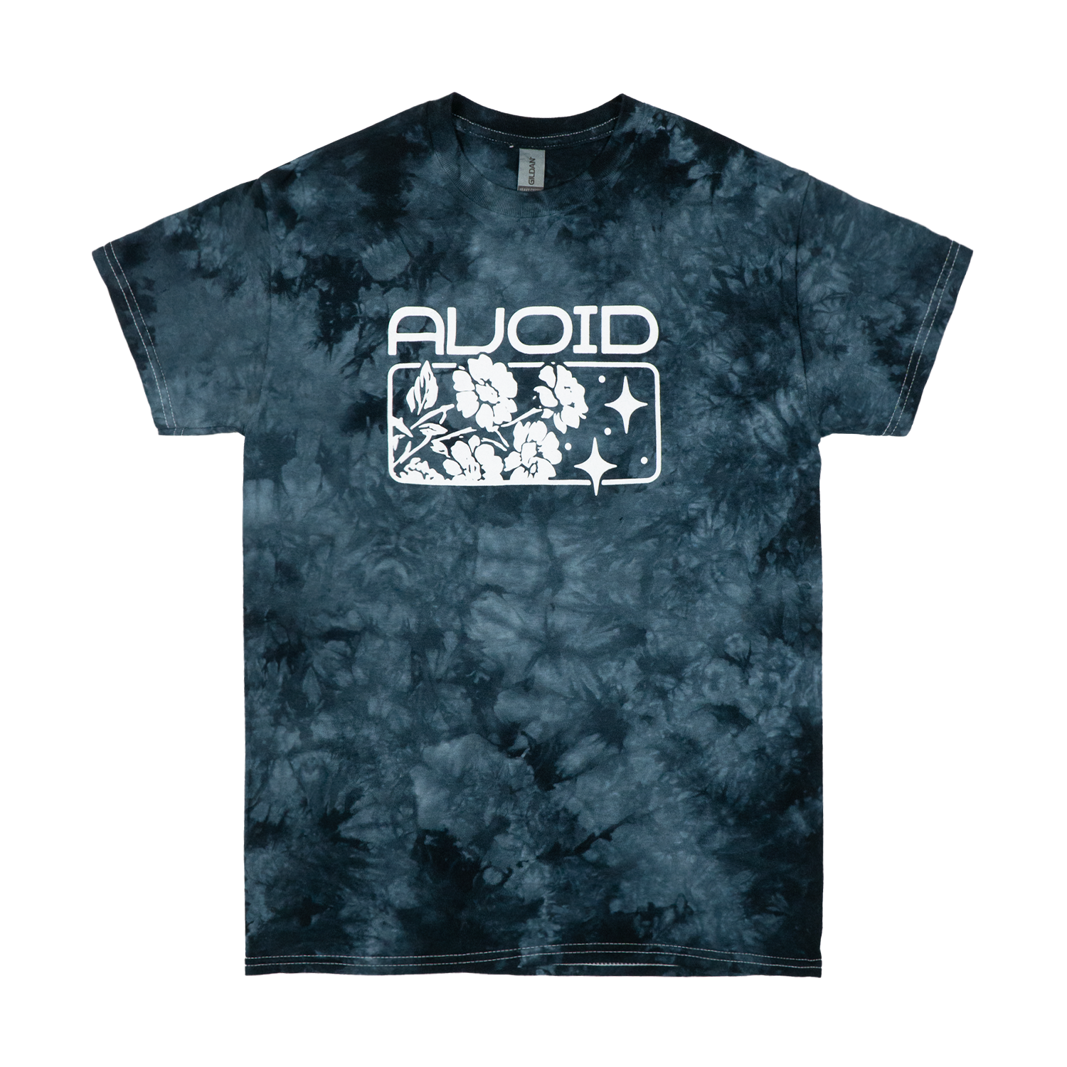 AVOID - Skeleton Flowers Dye Tee Hoodie, Sweatshirt | CoreVibeTees.com (Image 1)