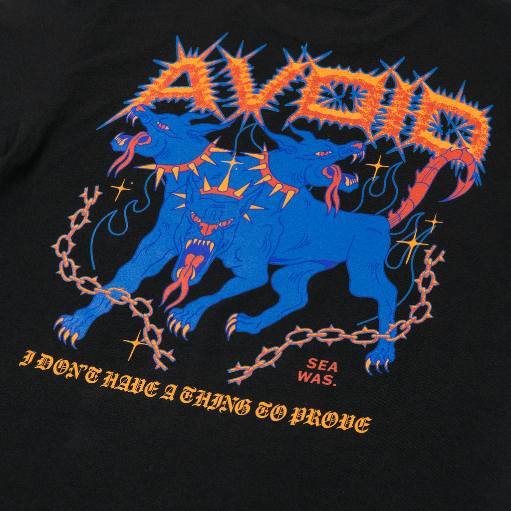 AVOID - Three Headed Dog Tee Hoodie, Sweatshirt | CoreVibeTees.com (Image 4)