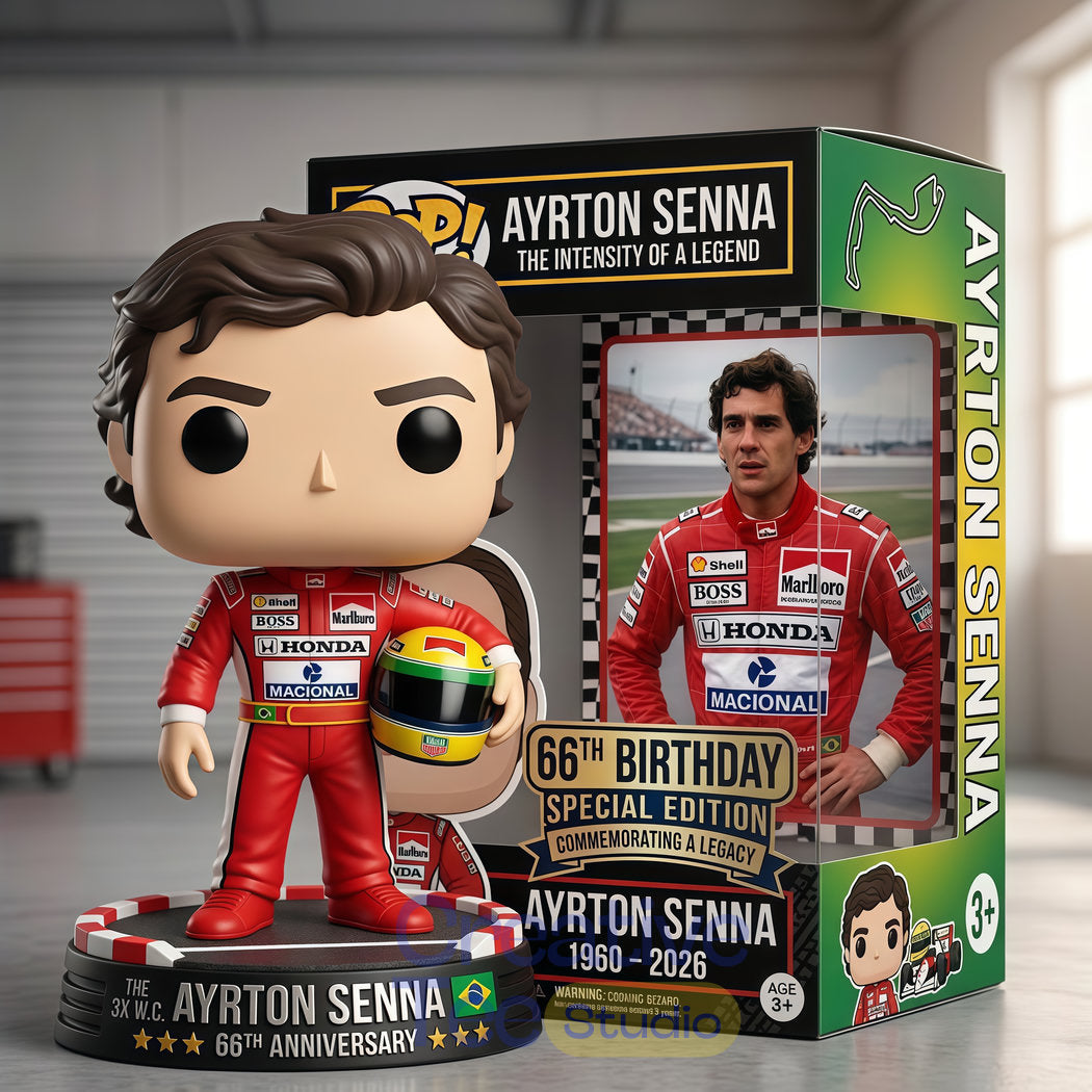 Ayrton Senna 66th Anniversary Commemorative POP! Figure