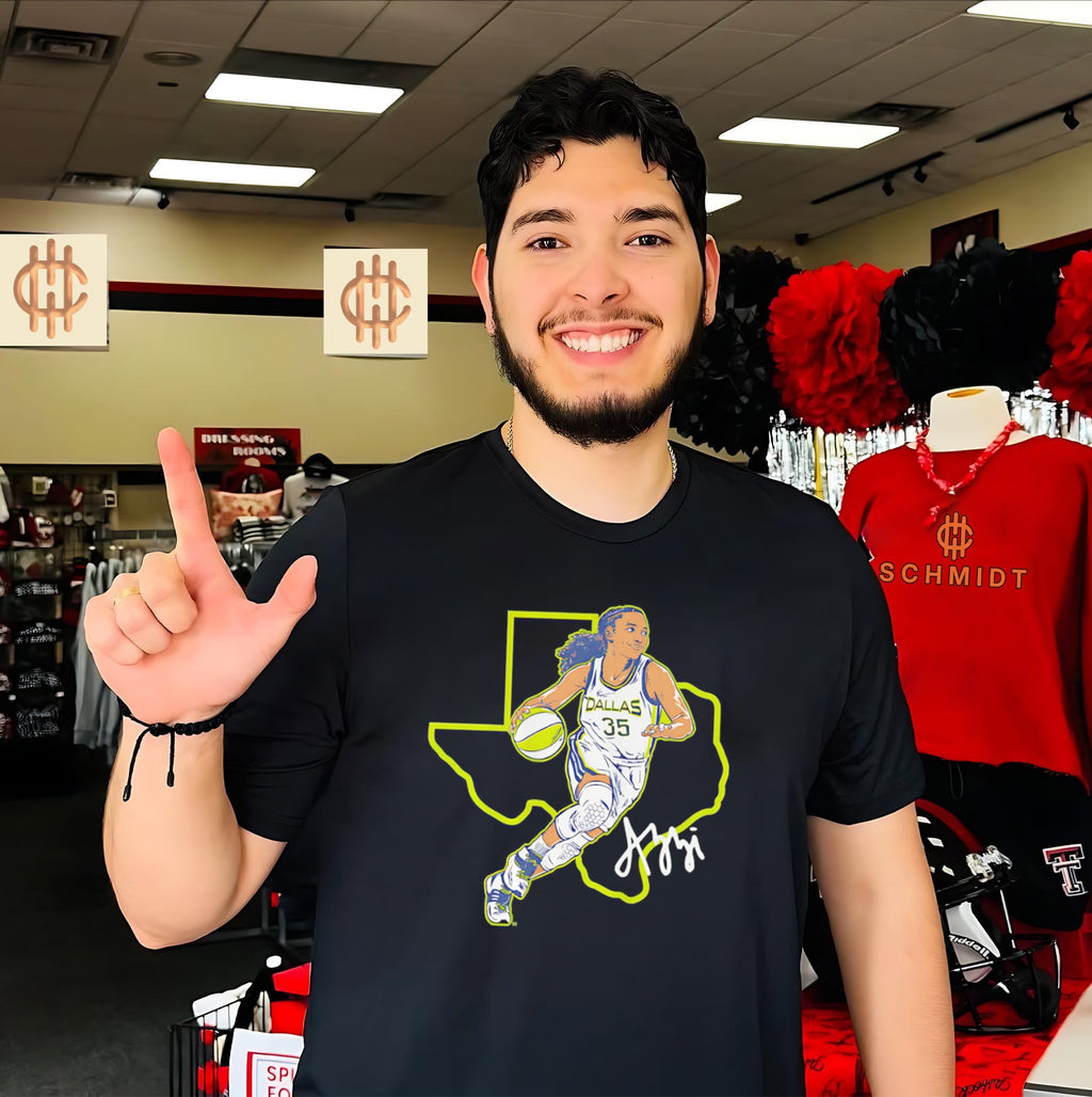 Azzi Fudd Dallas Wings State Star signature shirt