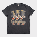 Purdue Boilermakers Big Ten "3-Pete" Vintage Heavyweight Tee Hoodie, Sweatshirt | CoreVibeTees.com (Image 1)