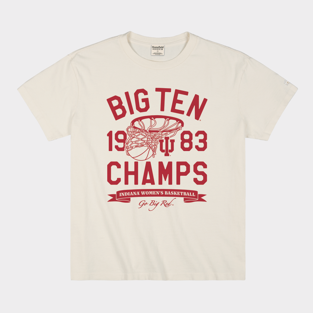 IU Women's Basketball 1983 Big Ten Title Heavyweight Tee Hoodie, Sweatshirt | CoreVibeTees.com