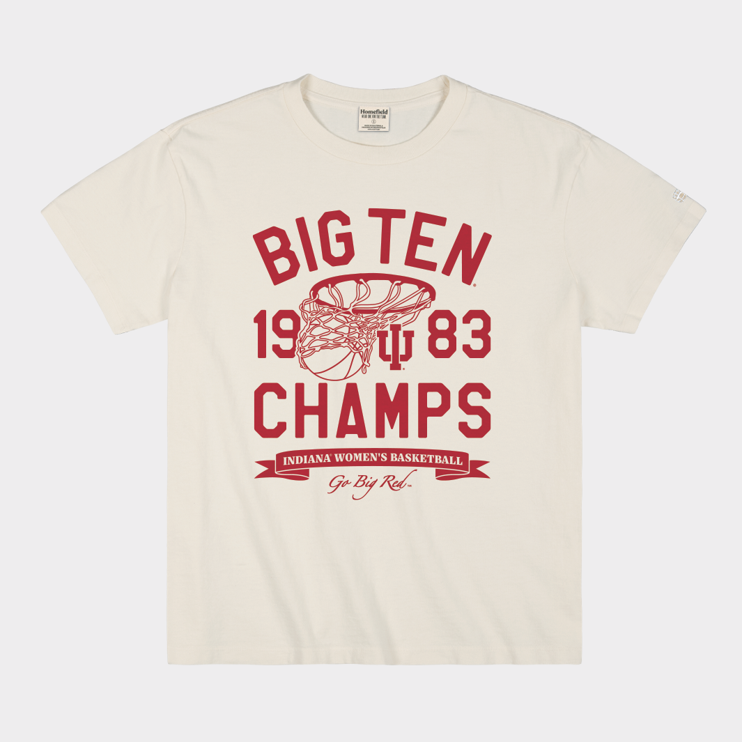 IU Women's Basketball 1983 Big Ten Title Heavyweight Tee Hoodie, Sweatshirt | CoreVibeTees.com