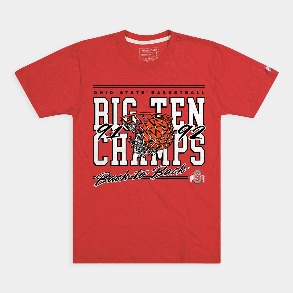OSU Basketball 1991-92 Back-to-Back Big Ten Champs Tee Style001 Hoodie, Sweatshirt | CoreVibeTees.com (Image 1)