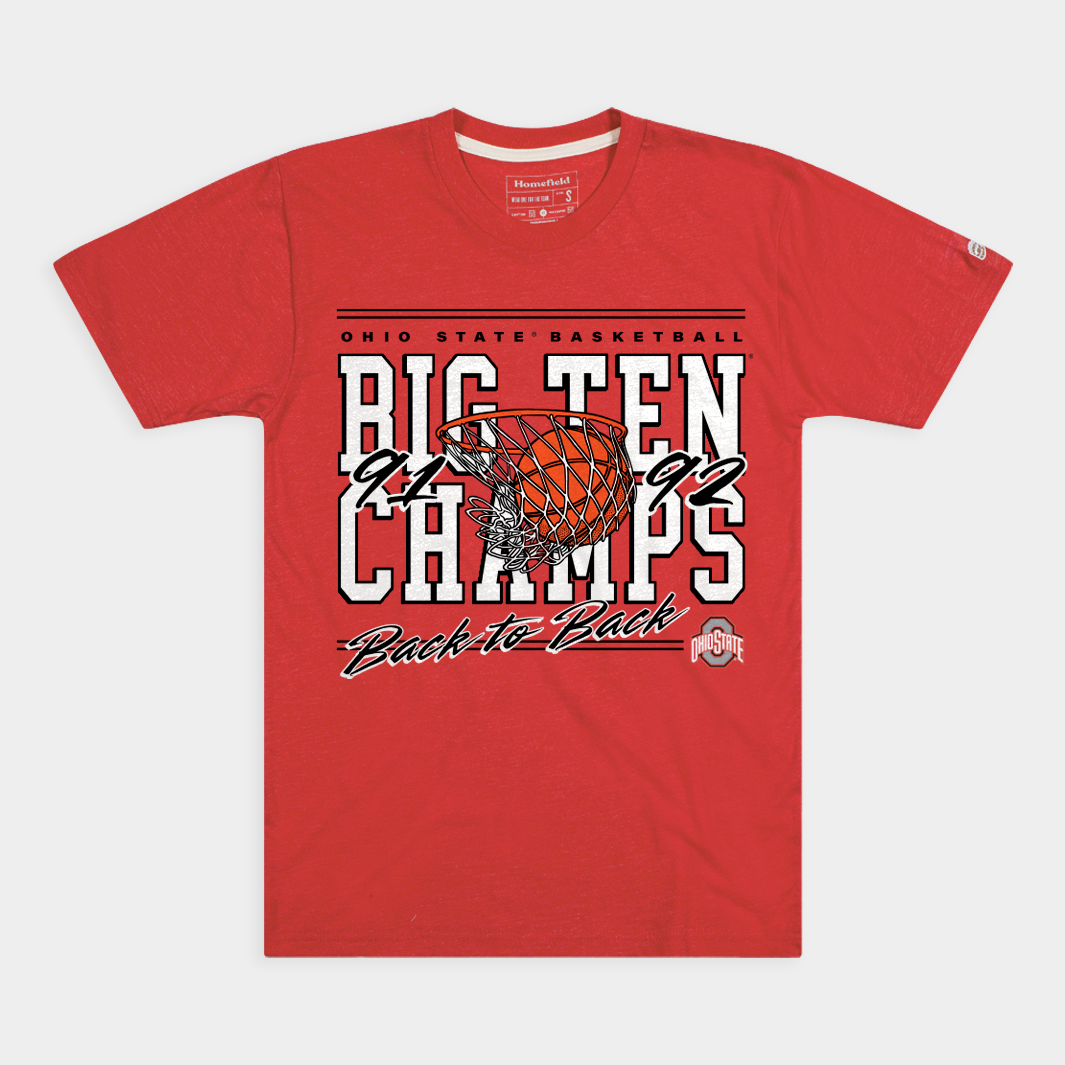 OSU Basketball 1991-92 Back-to-Back Big Ten Champs Tee Style001 Hoodie, Sweatshirt | CoreVibeTees.com (Image 1)